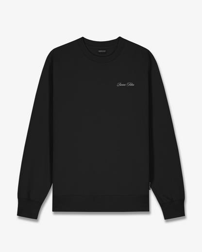 SS26 Oval Backprint Pullover Filou CLXVIII. - Black