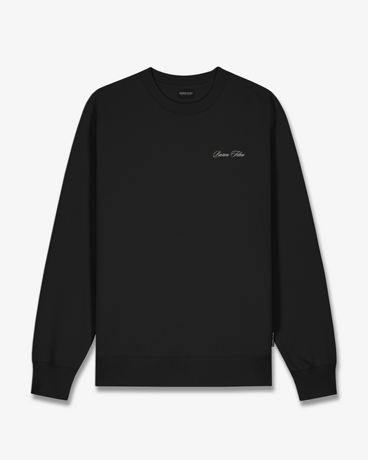 SS26 Oval Backprint Pullover Filou CLXVIII. - Black