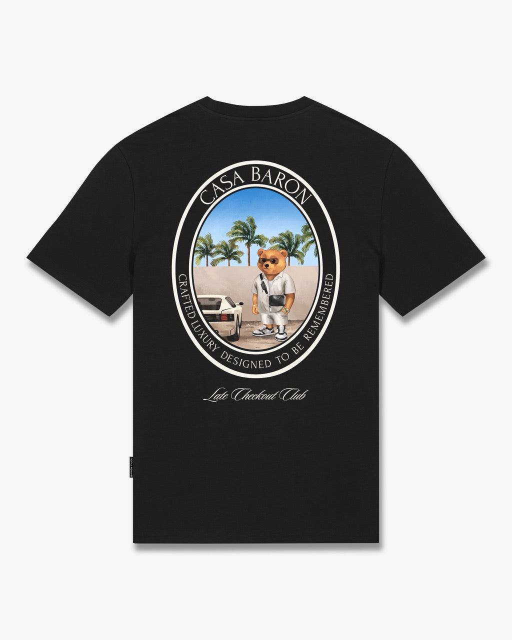 SS26 Oval Backprint T-Shirt Filou CLXIX. - Black