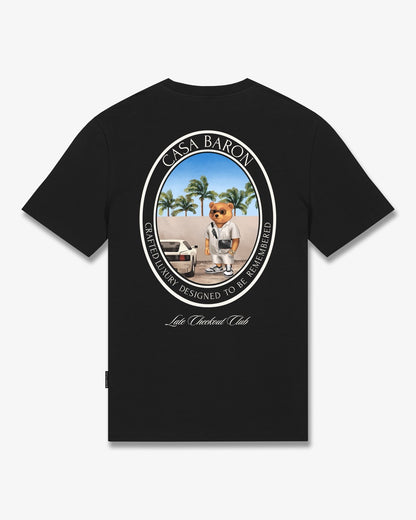 SS26 Oval Backprint T-Shirt Filou CLXIX. - Black