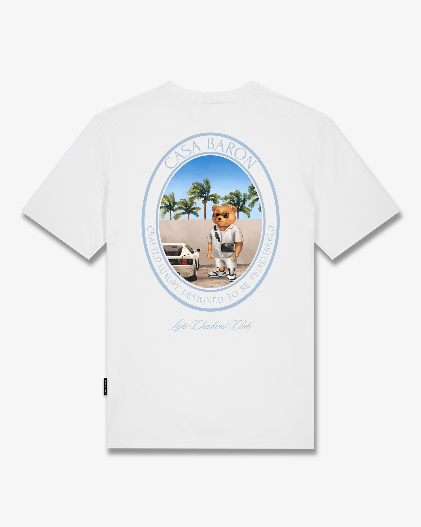 SS26 Oval Backprint T-Shirt Filou CLXIX. - White