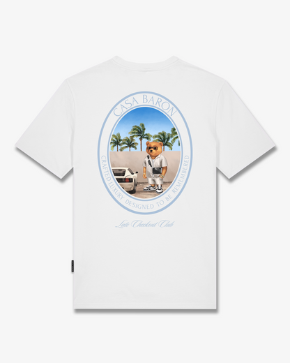 SS26 Oval Backprint T-Shirt Filou CLXIX. - White