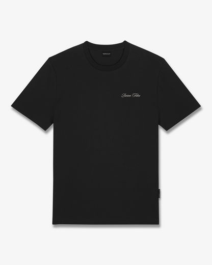 SS26 Oval Backprint T-Shirt Filou CLXVIII. - Black