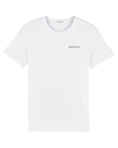 Organic T-Shirt with backprint, Filou LXVIII. - White