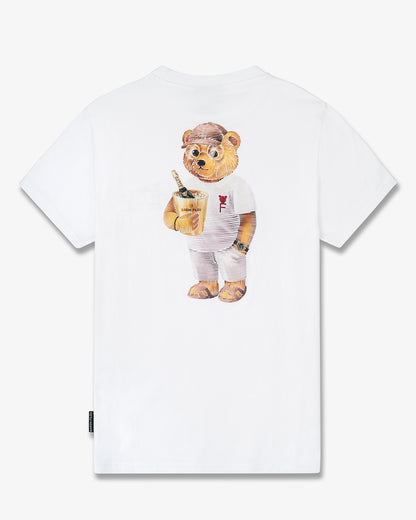 SS25 Backprint T-Shirt with Box Design, Filou CXXIII. - White