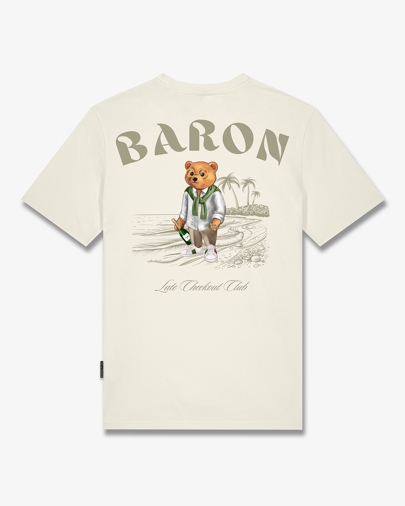 SS26 Backprint T-Shirt Filou CXL. BARON - Off-White