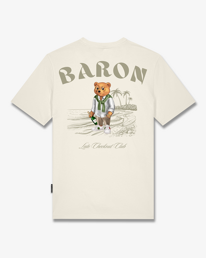 SS26 Backprint T-Shirt Filou CXL. BARON - Off-White