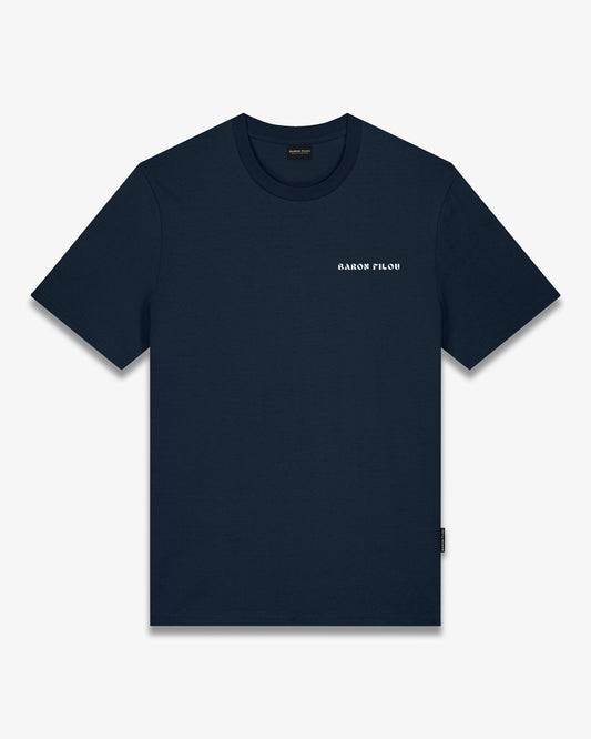SS26 Backprint T-Shirt Filou CLXVIII. BARON - Navy blue