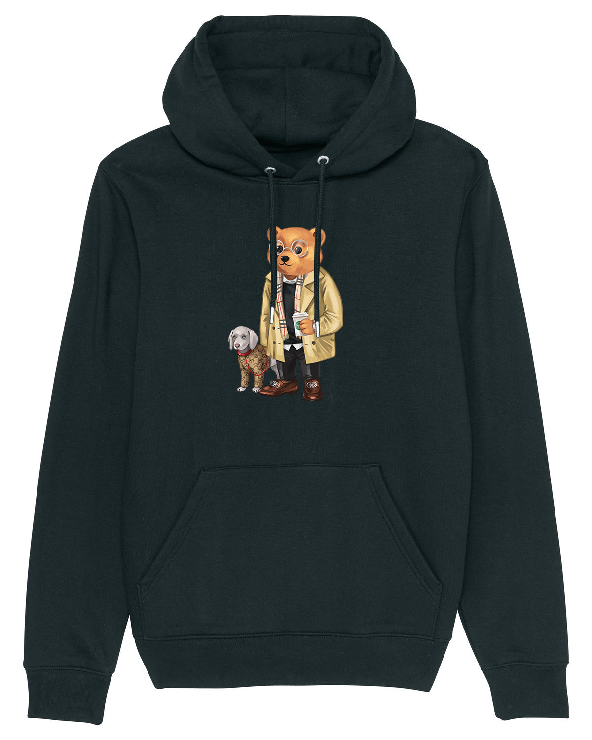 Organic Hoodie Filou IX. - Black