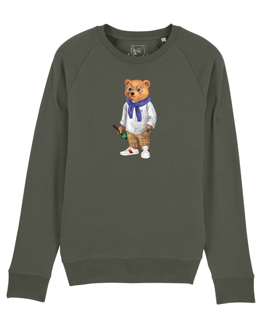 Organic Summer Pullover Filou X. - Dusty olive