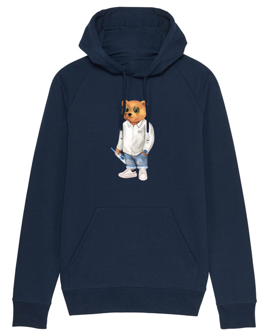 Organic Summer Hoodie Filou XVIII. - Navy blue