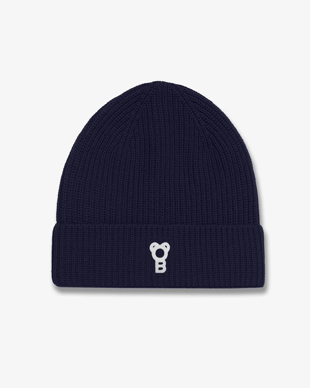 Signature Cotton Beanie - Navy blue