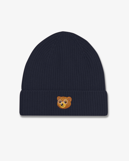 FW25 Cotton Beanie - Navy blue