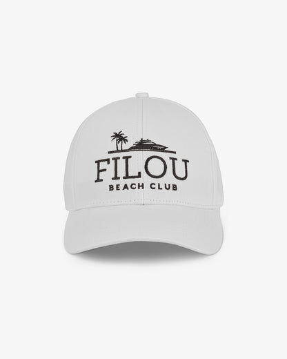 SS25 Cotton Cap FILOU Beach Club - White
