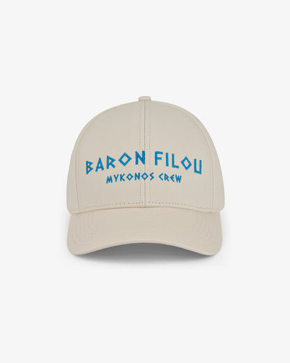 SS25 Cotton Cap Mykonos Crew - Pearl white