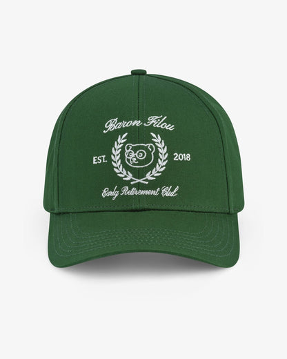 FW25 Embroidered Cotton Cap Early Retirement Club