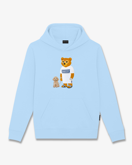 SS26 Embroidered Hoodie Filou CLXV. - Light blue