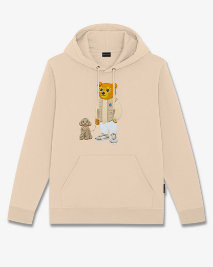 FW25 Embroidered Hoodie Filou CL. - Sand brown