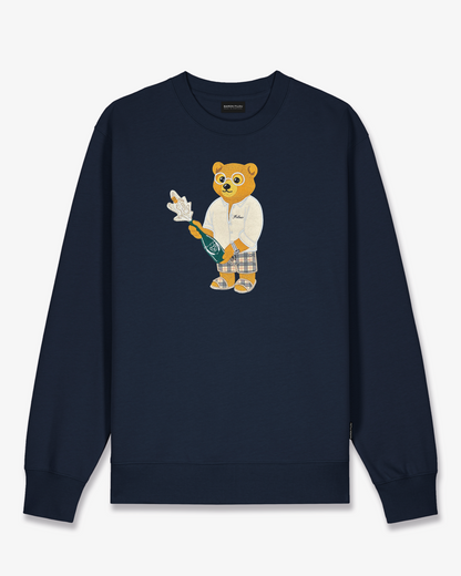 SS25 Embroidered Pullover Filou CXIV. - Navy blue