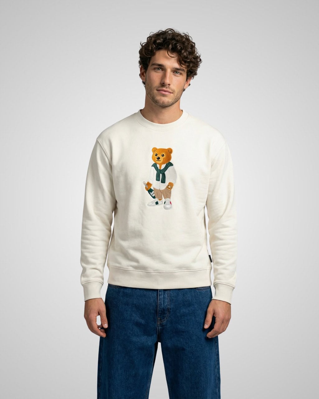 SS26 Embroidered Pullover Filou CXL. - Off-White