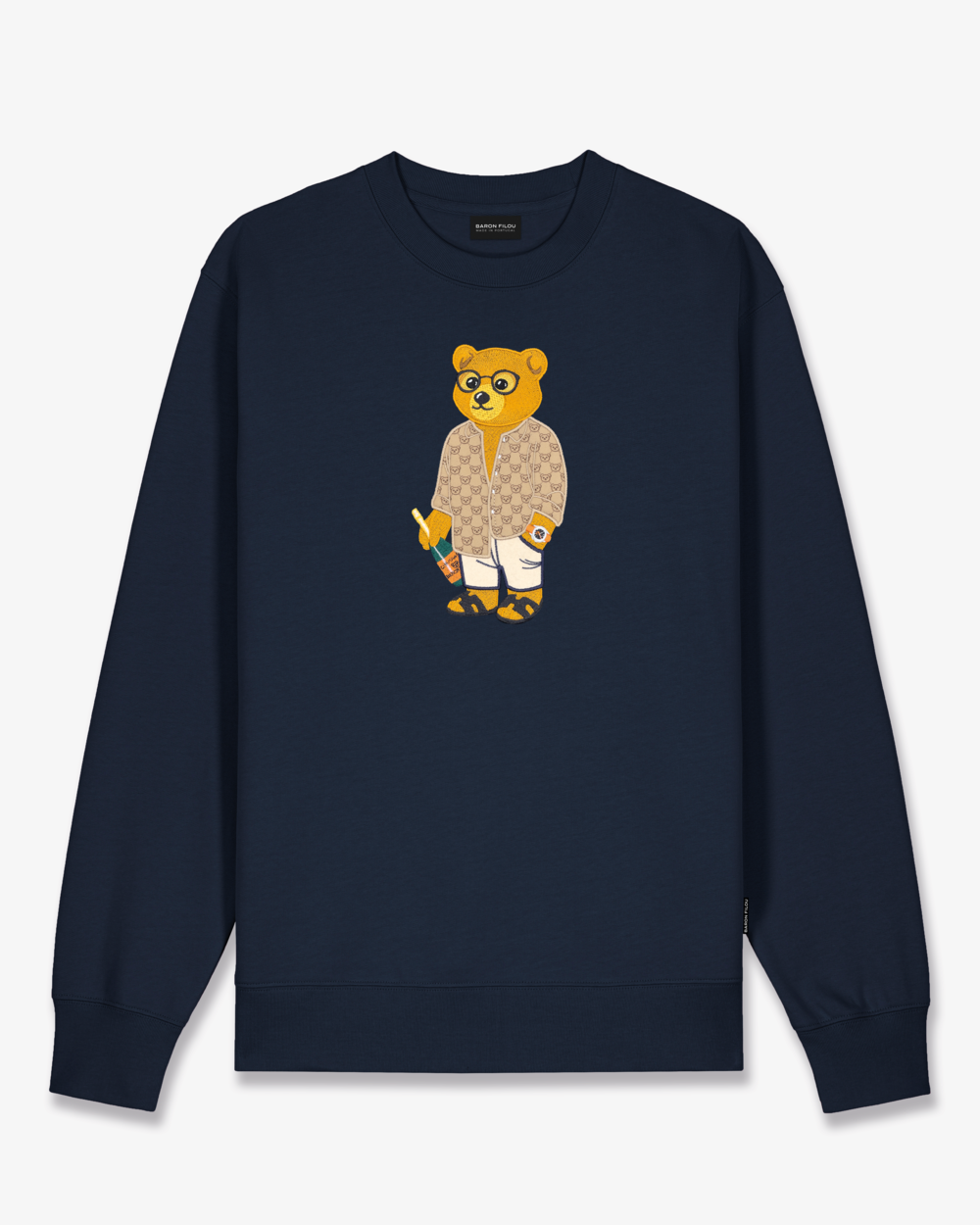 SS25 Embroidered Pullover Filou CXVIII. - Navy blue