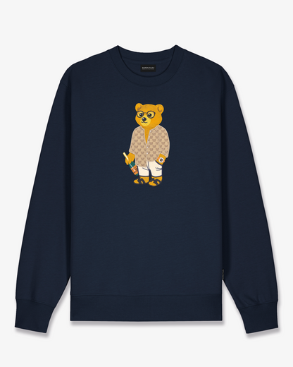 SS25 Embroidered Pullover Filou CXVIII. - Navy blue