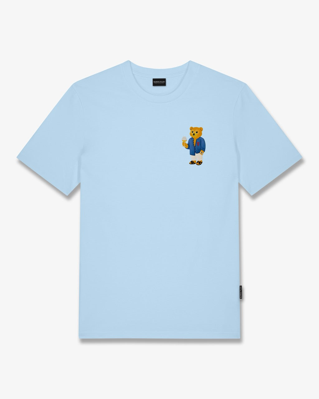 SS26 Chest Embroidered T-Shirt Filou CLXIV. - Light blue