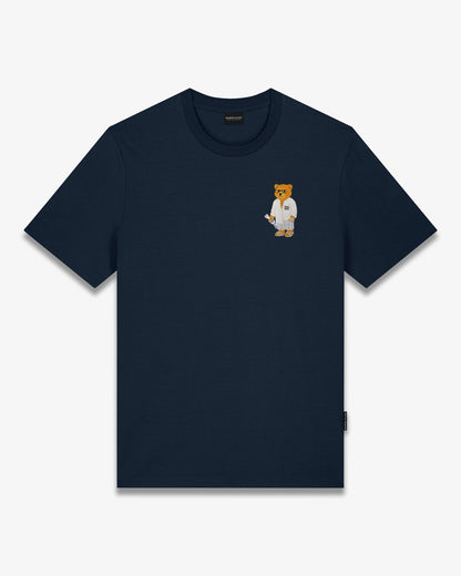 SS26 Chest Embroidered T-Shirt Filou CLXVIII. - Navy blue