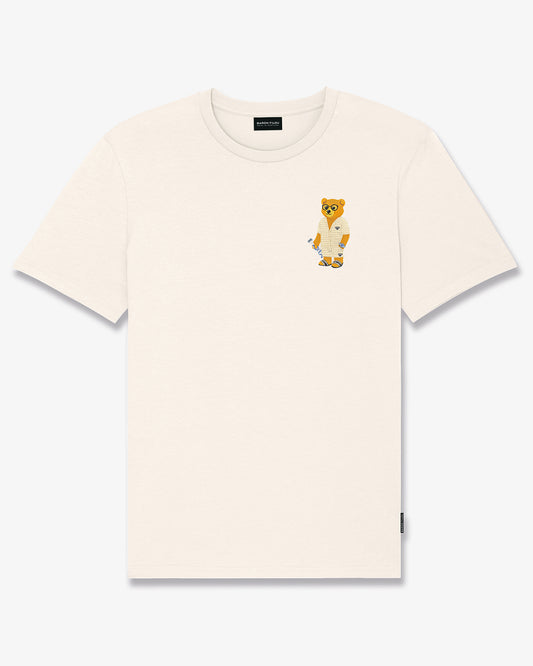 SS25 Embroidered Chestprint T-Shirt Filou CXIII. - Pearl white