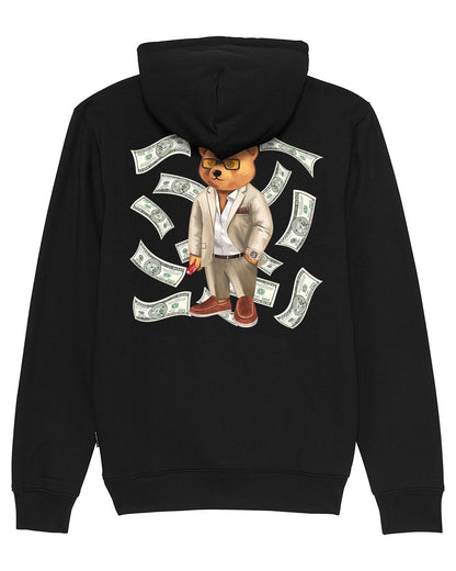 FW24 Organic Backprint Hoodie Filou XCII. Dollar - Black
