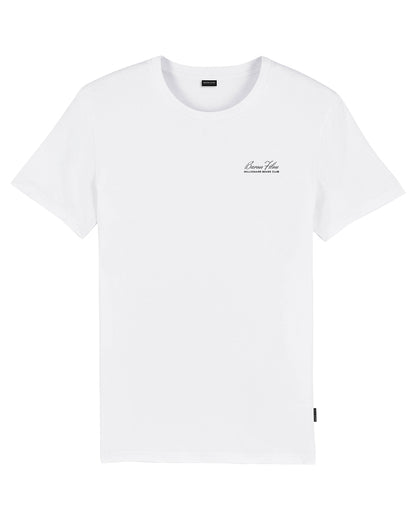 Organic Backprint T-Shirt, Filou XCIII. Flying Euro - White