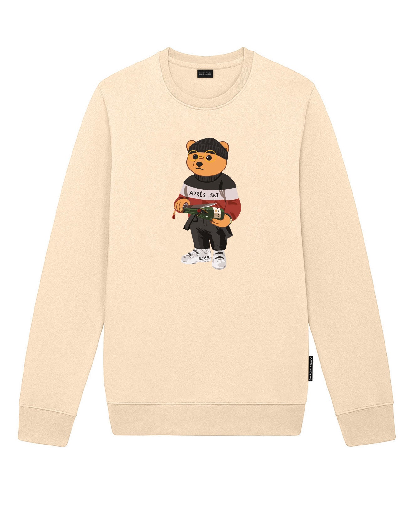 FW24 Organic Embroidered Pullover Filou CV. - Sand brown