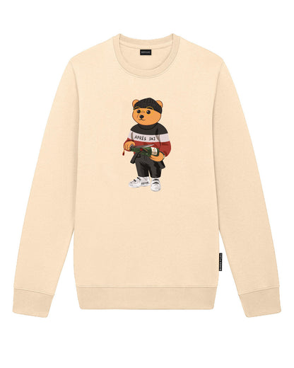 FW24 Organic Embroidered Pullover Filou CV. - Sand brown
