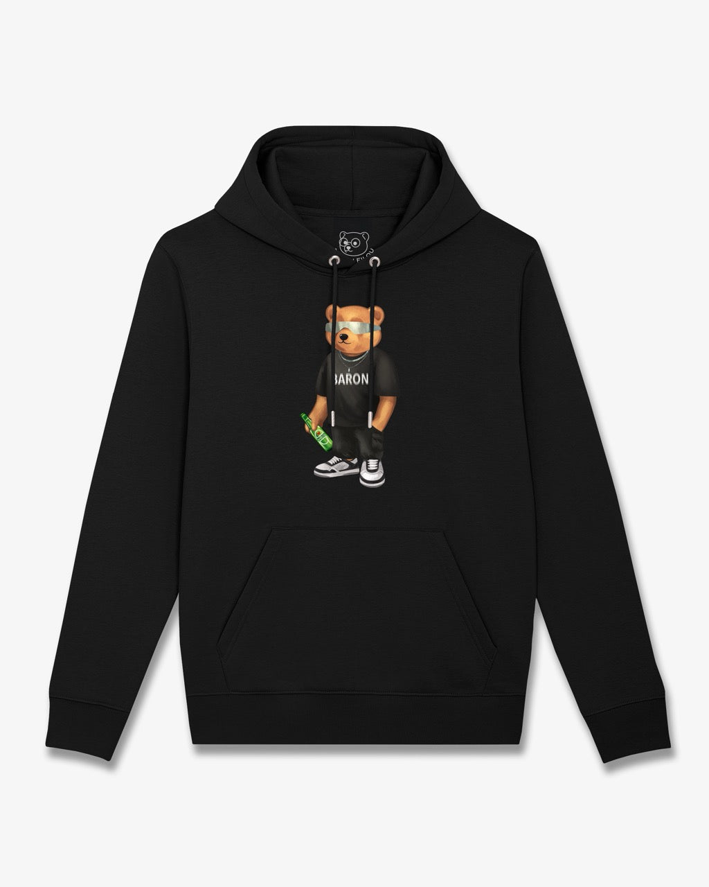 Organic Hoodie Filou CLXXV. - Black