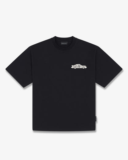 SS26 Oversized Backprint T-Shirt VALET MODE - Black