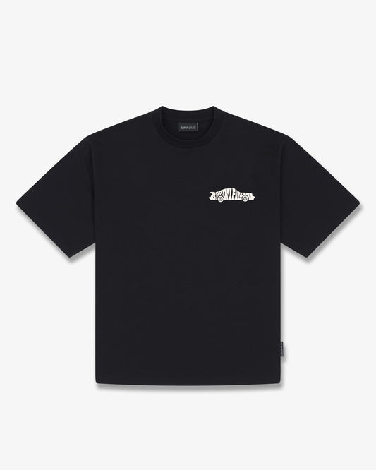 SS26 Oversized Backprint T-Shirt VALET MODE - Black