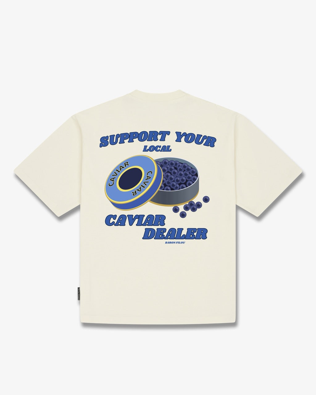 SS26 Oversized Backprint T-Shirt CAVIAR DEALER - Off-White