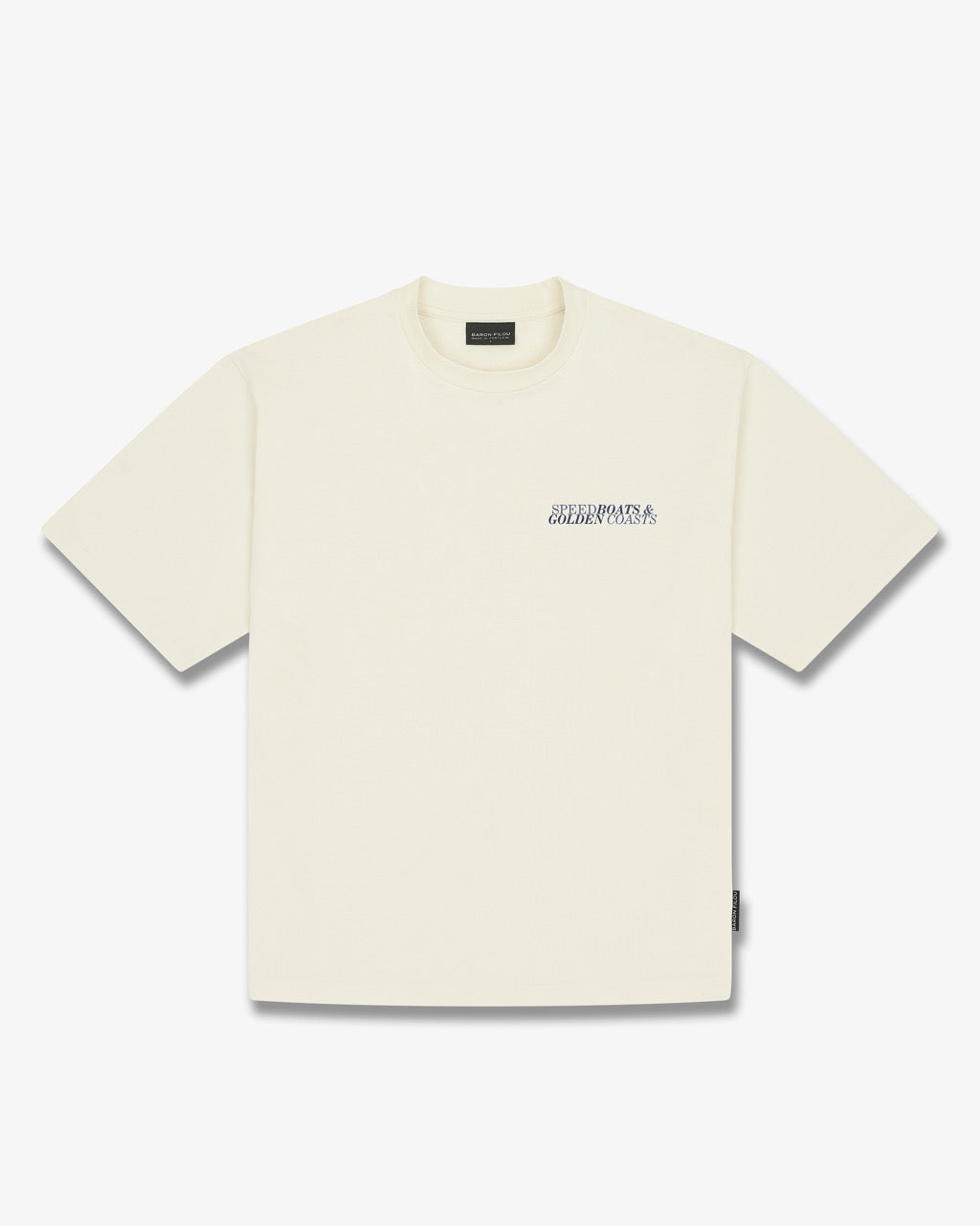 SS26 Oversized Backprint T-Shirt SPEED BOATS - Off-White