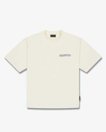 SS26 Oversized Backprint T-Shirt SPEED BOATS - Off-White