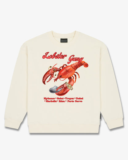 SS26 Oversized Pullover LOBSTER GANG - Off-White