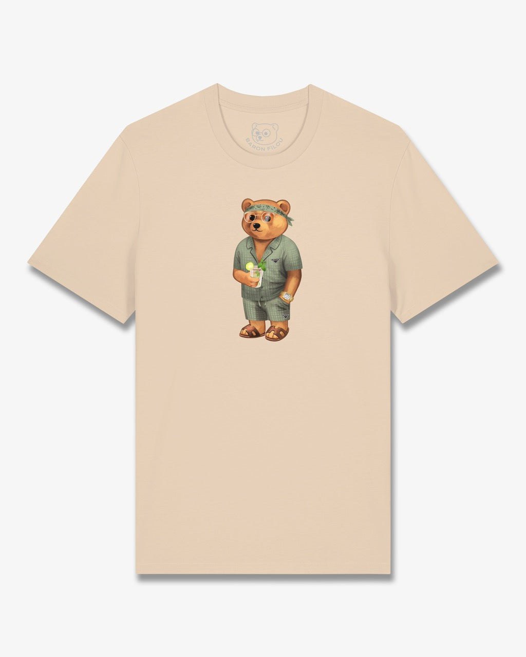 Organic T-Shirt Filou CLXXVI. - Sand brown