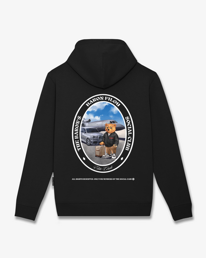 FW25 Hoodie Oval Backprint Filou CLI. - Black