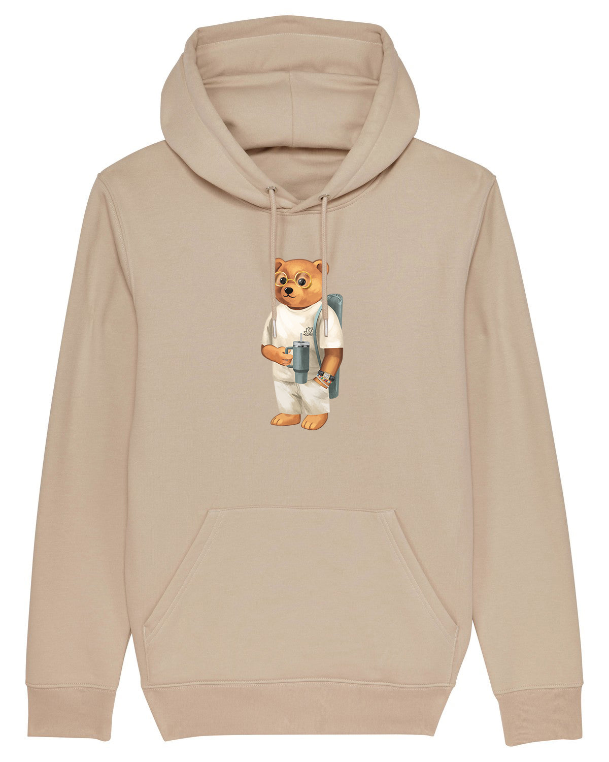 Organic Hoodie Filou CXXXVII. - Sand brown