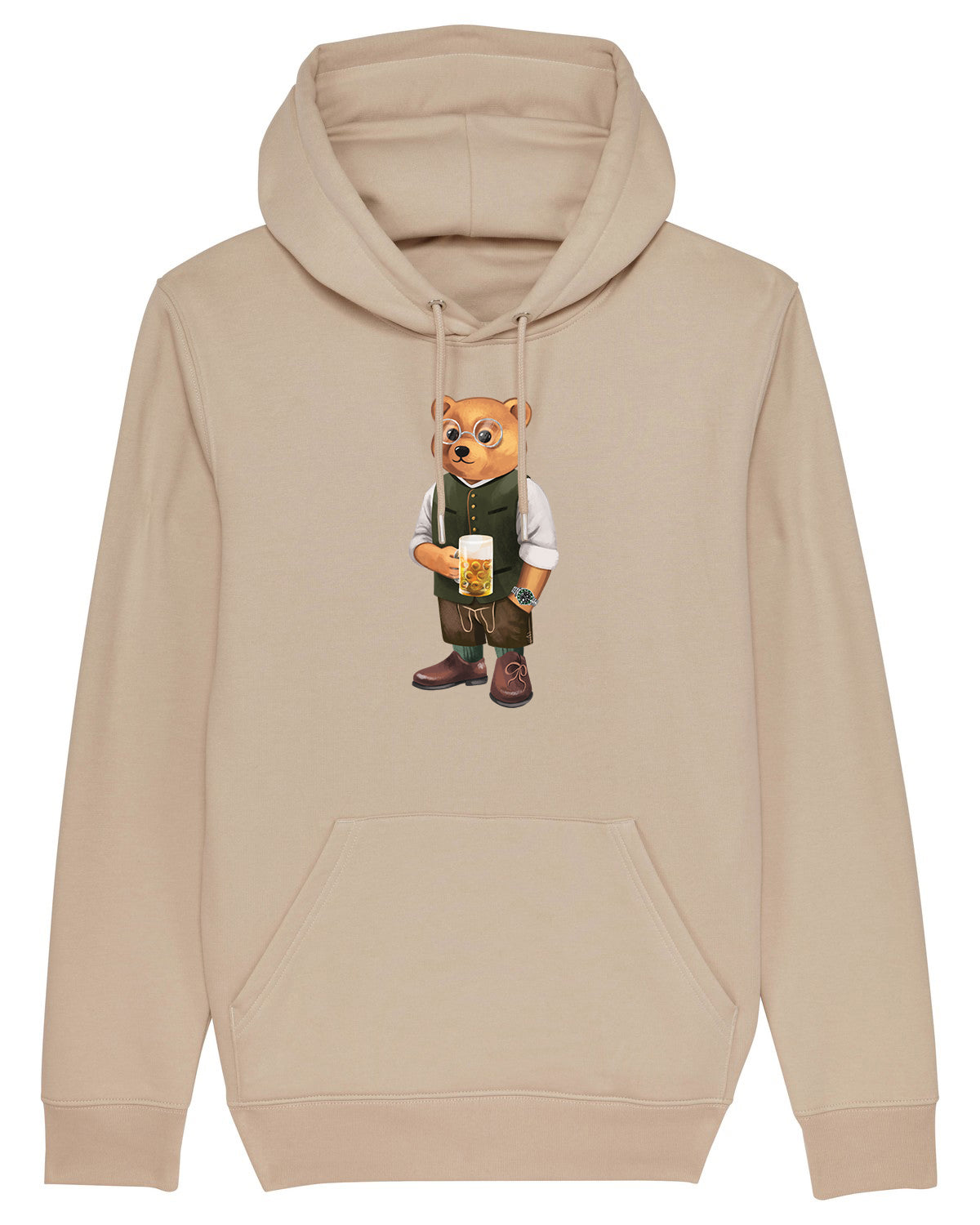 Organic Hoodie Filou CXIX. - Sand brown