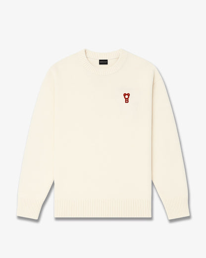 Signature Merino Pullover - Off-White