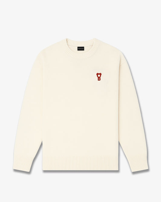 Signature Merino Pullover - Off-White