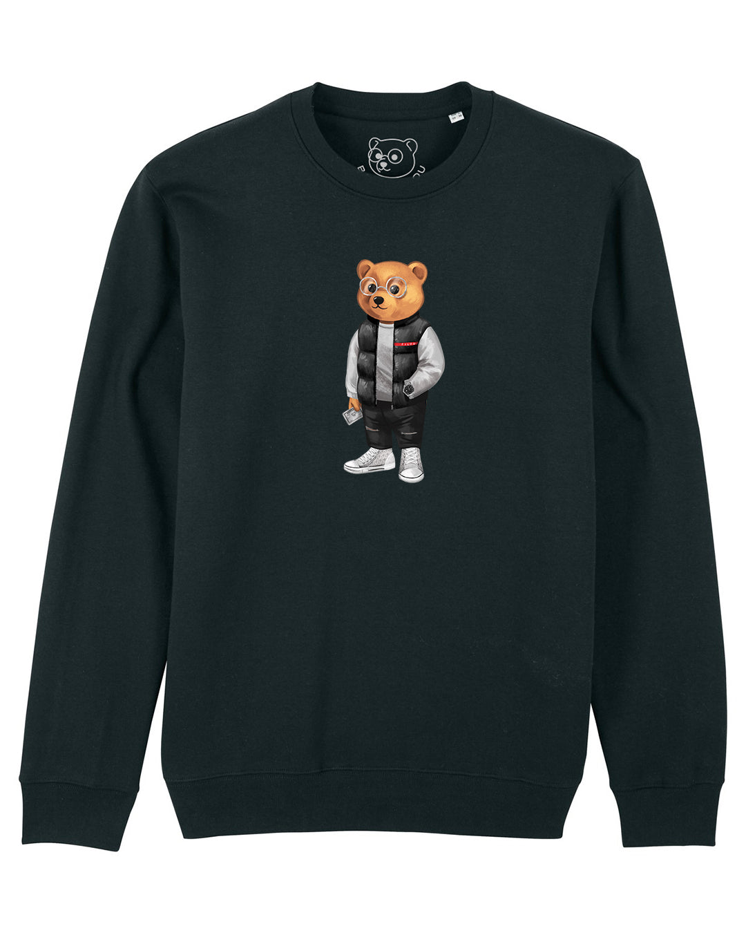 Organic Pullover Filou CXX. - Black