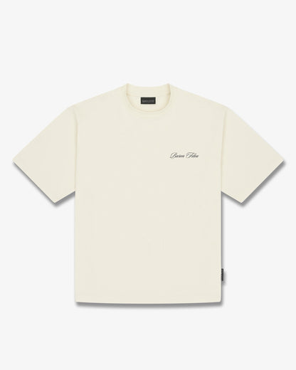 SS26 Oversized Backprint T-Shirt CASA BARON PALM - Off-White