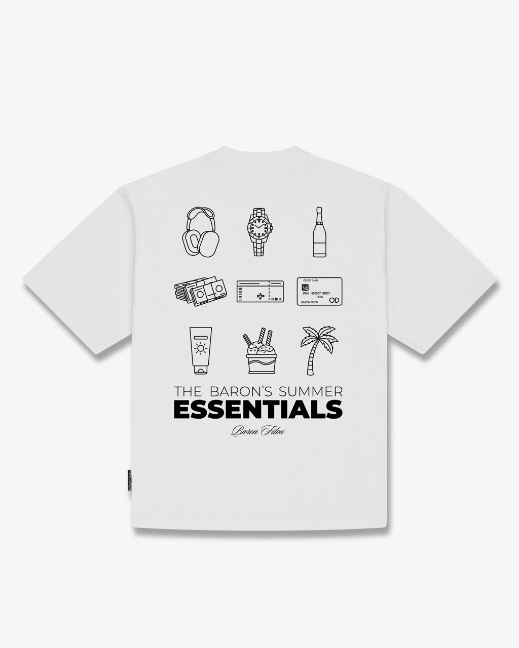 SS26 Oversized Backprint T-Shirt SUMMER ESSENTIALS - White
