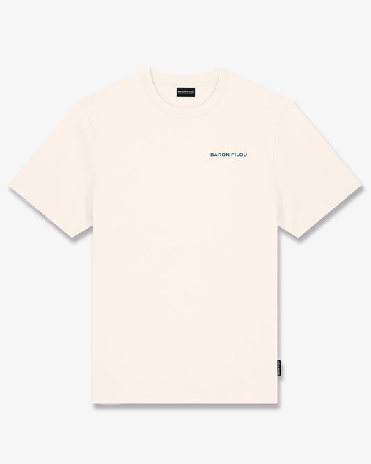 SS25 Oversized Backprint T-Shirt, Filou CXIII. MYKONOS - Pearl white